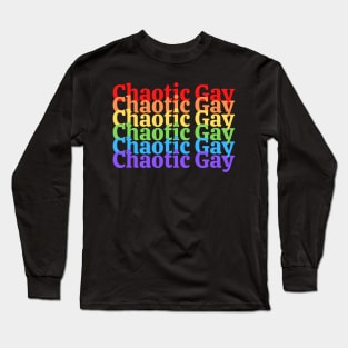 "Chaotic Gay" D&D Alignment Long Sleeve T-Shirt